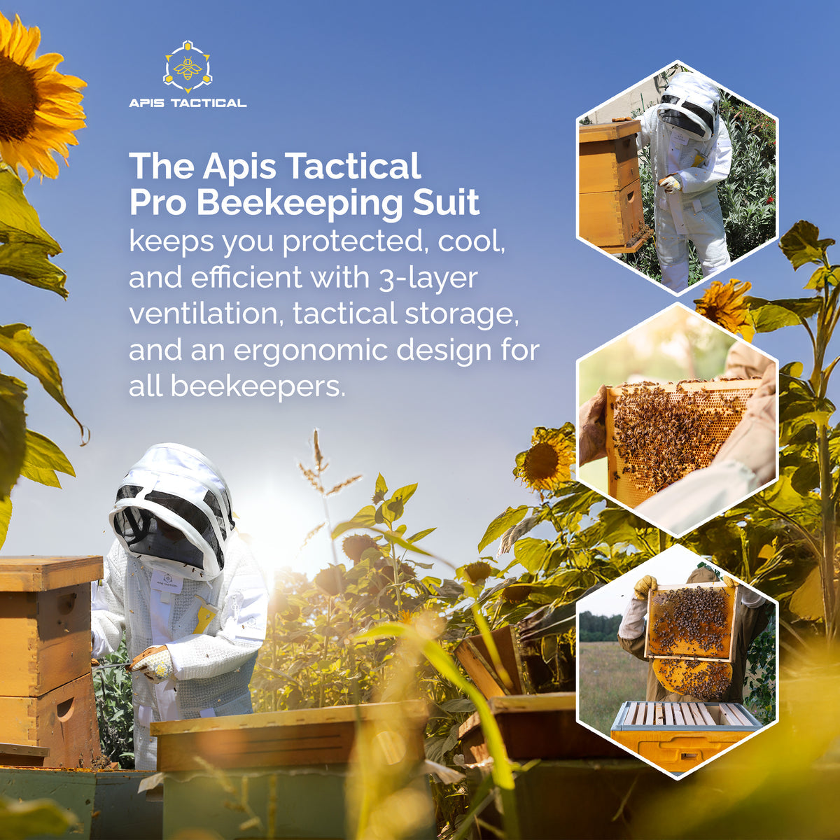 Apis Tactical PRO Full Length Beekeeping Suit